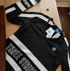 Adidas 3-Stripes Long Sleeve Tee - New w/tags